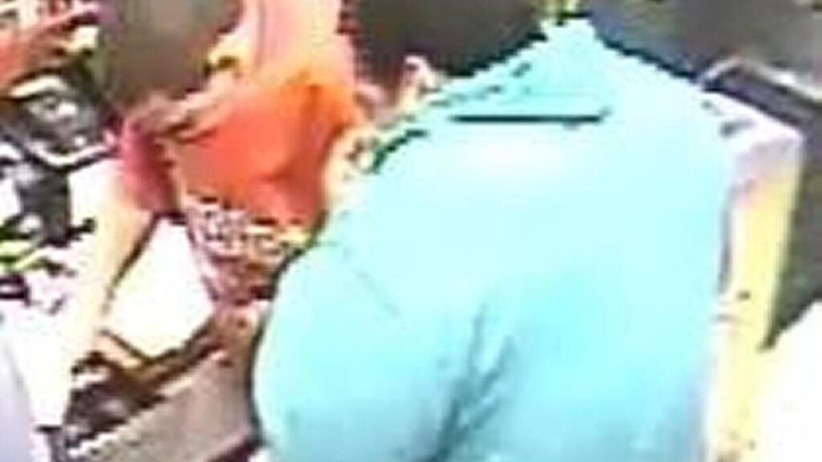 Surveillance photo shows two men sought in connection with armed robbery at a Shell gas station in Citrus Heights on Sept. 30.
