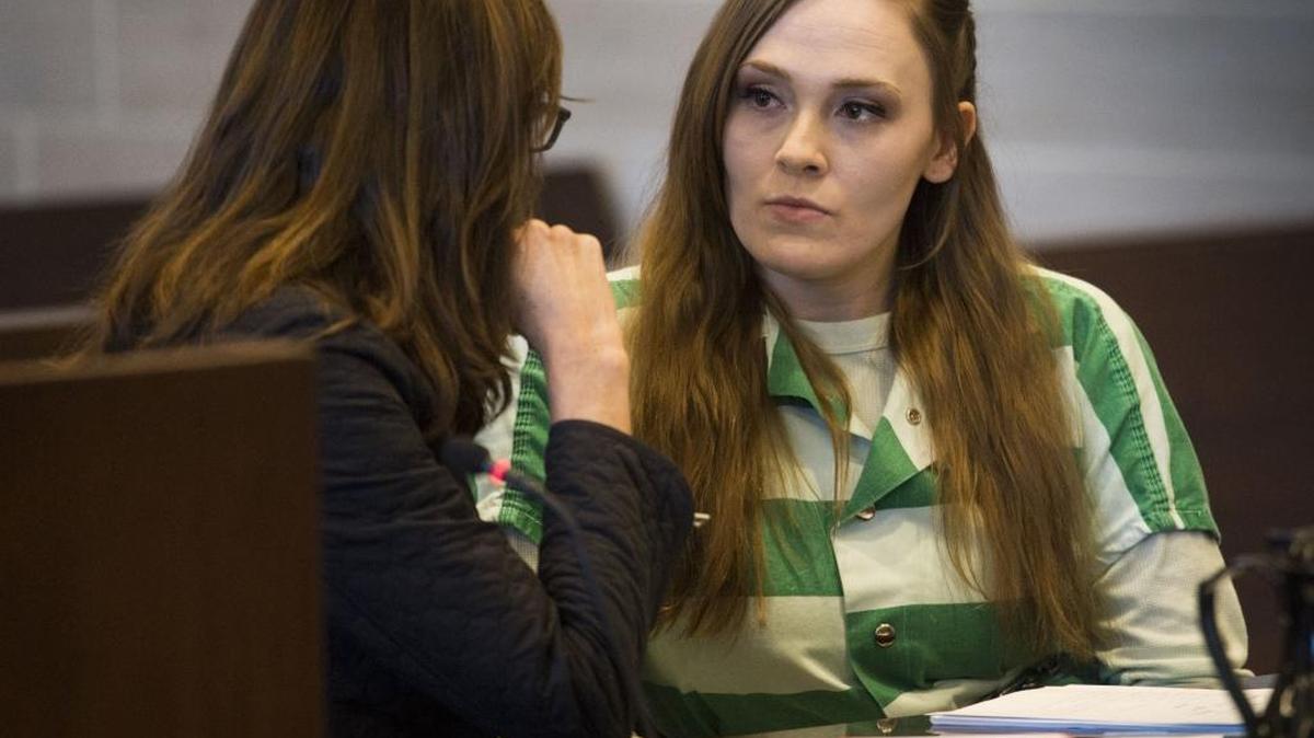 Samantha Green, right, was sentenced Friday in Yolo Superior Court to 15 years in prison for the death of her infant son Justice Rees.