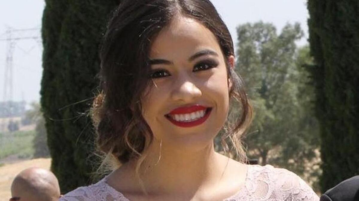 Karen Garcia as a bridesmaid for Linda Quintero’s wedding in May 2017. Garcia hasn’t been heard from since Monday, Jan. 8, 2018.