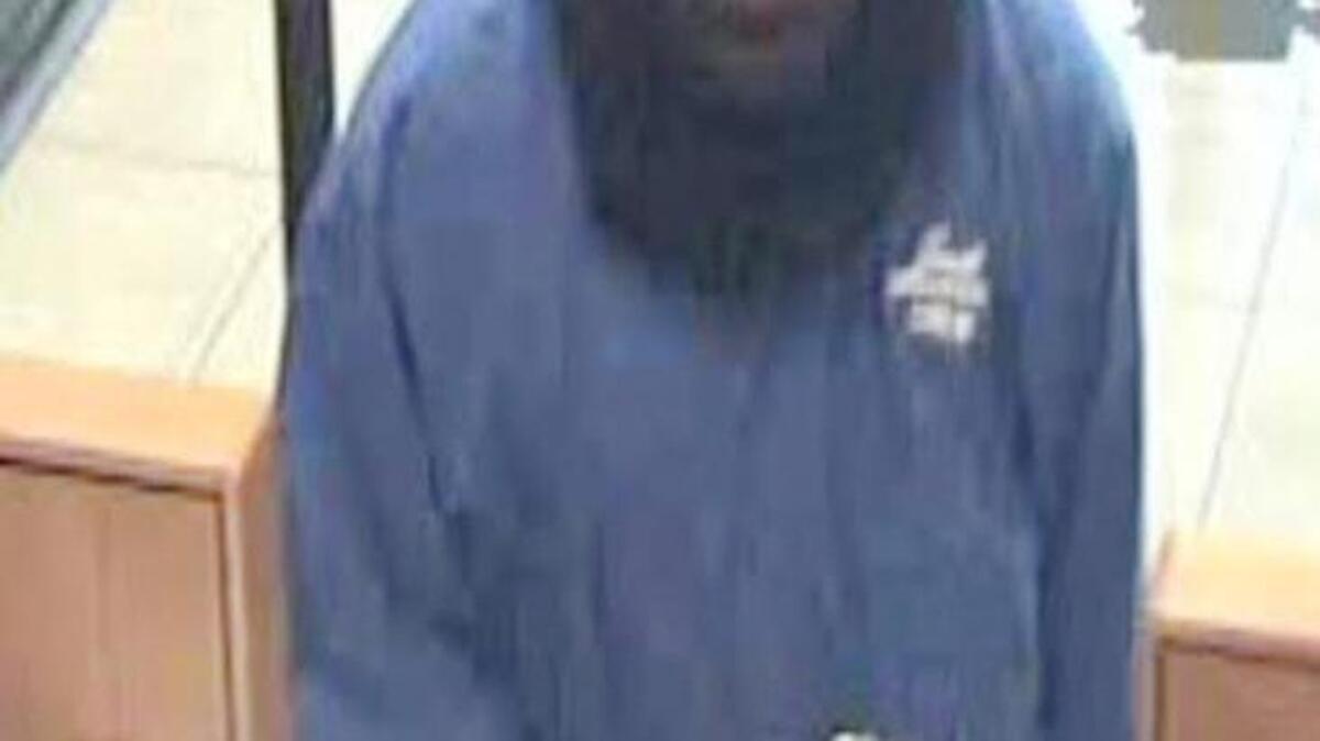 Man wanted in bank robbery