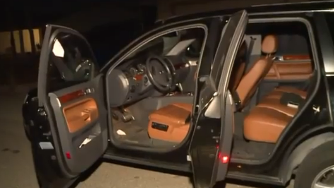 The two occupants abandoned the vehicle on Cord Way, a residential street, and ran off in different directions.