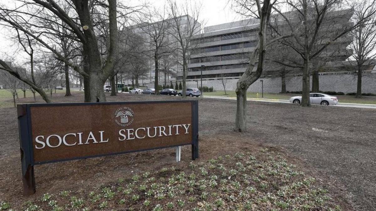 This Jan. 11, 2013, file photo shows the Social Security Administration's main campus in Woodlawn, Md. (AP Photo/Patrick Semansky, File)