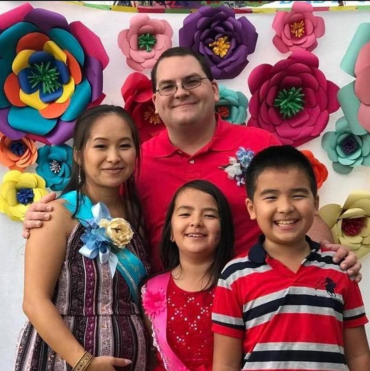 Robert Hodges with his family. The baby was not yet born. Mai Sheng Hodges’ Facebook page featured numerous photos of her husband and children. This one was posted November 2016.