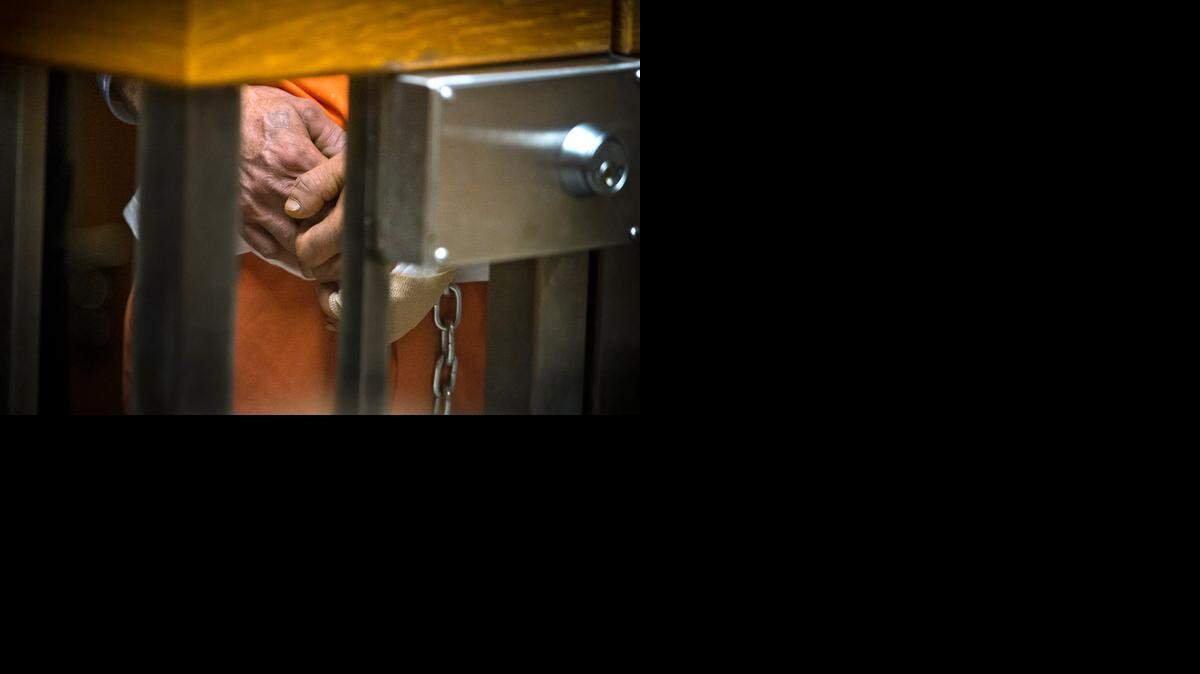 
Marcelo Marquez attends his court appearance at the Sacramento County Main Jail on Tuesday. The media were not allowed to photograph his face.
