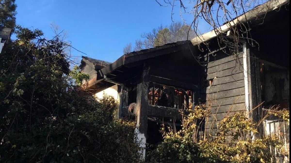 Fire damage to this house on Bitter Root Court in Antelope was estimated at $300,000.