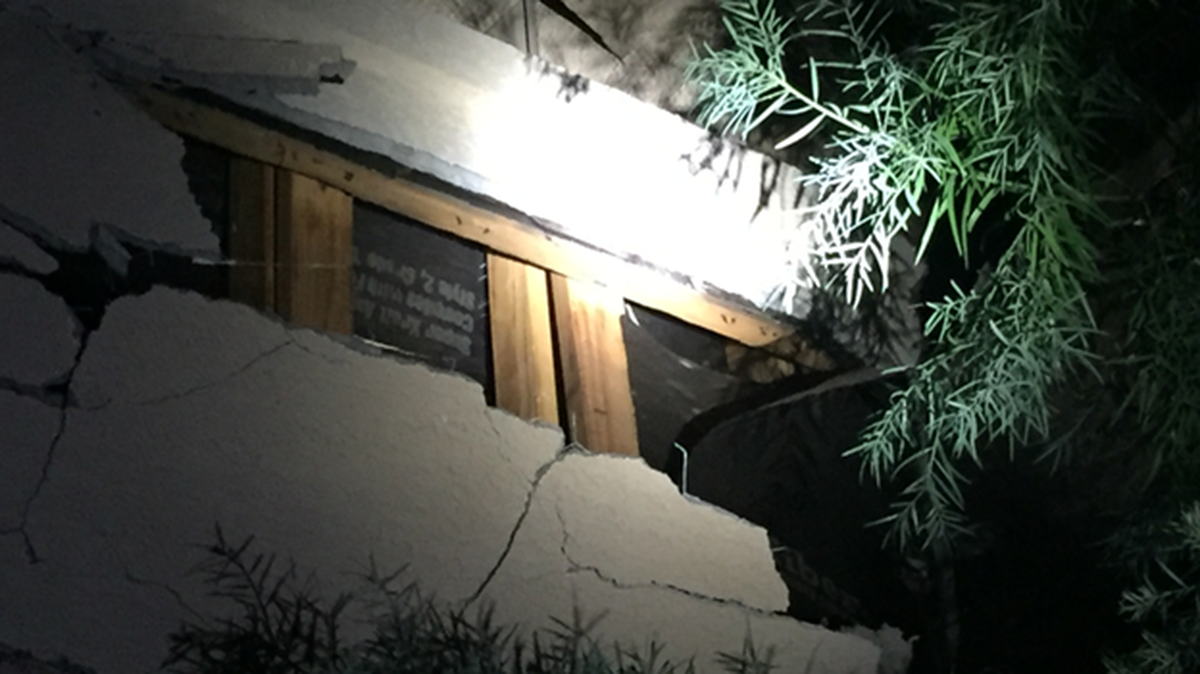 Two men were arrested after a suspected honey oil lab exploded, damaging the balcony of a Roseville apartment Tuesday evening, Feb. 13, 2018.