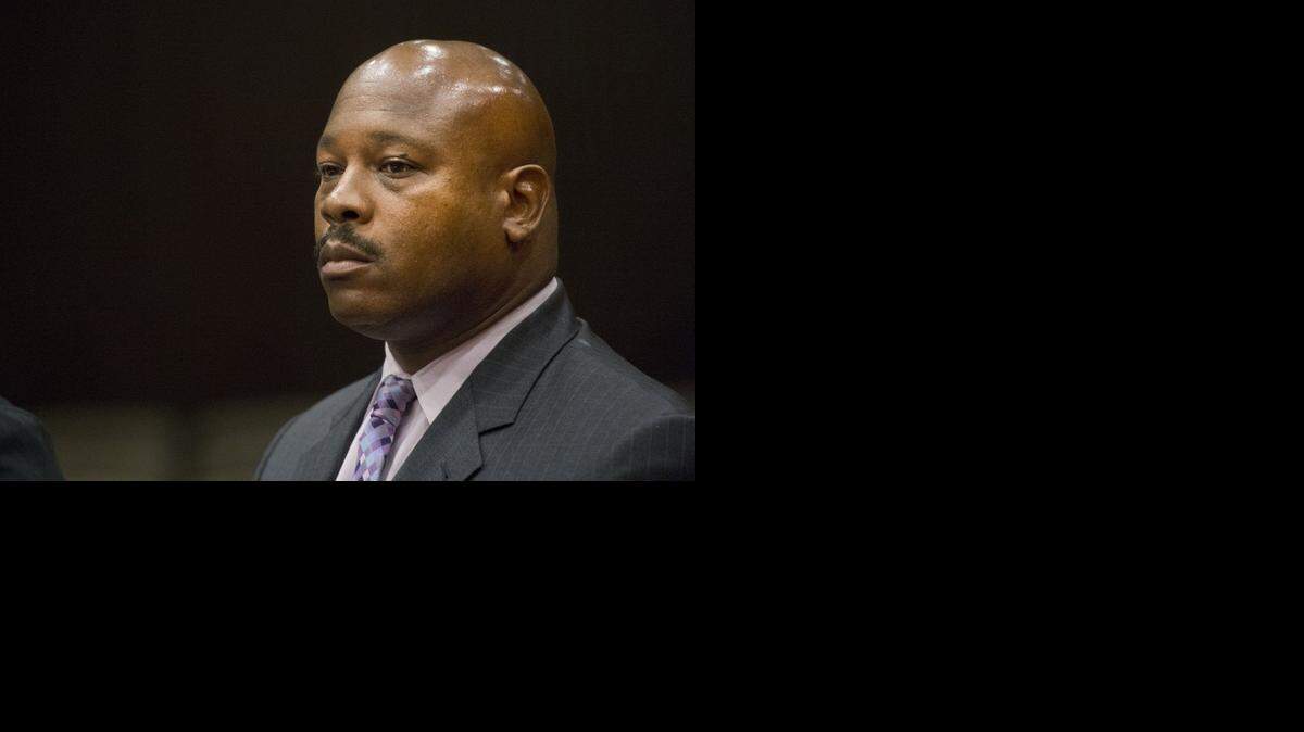 
Cortez Quinn, in court on Wednesday, has resigned from the Twin Rivers school board after pleading no contest to a felony count.

