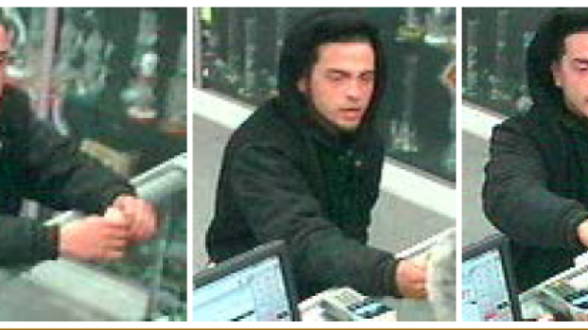 Security camera photos of robber