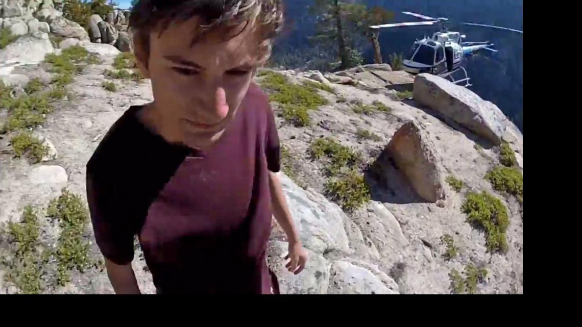 
A California Highway Patrol helicopter crew found D’Artagnan Driscoll, 18, of Apache Junction, Ariz., on Monday, nine hours after he sent a rescue signal from a hand-held GPS device. 
