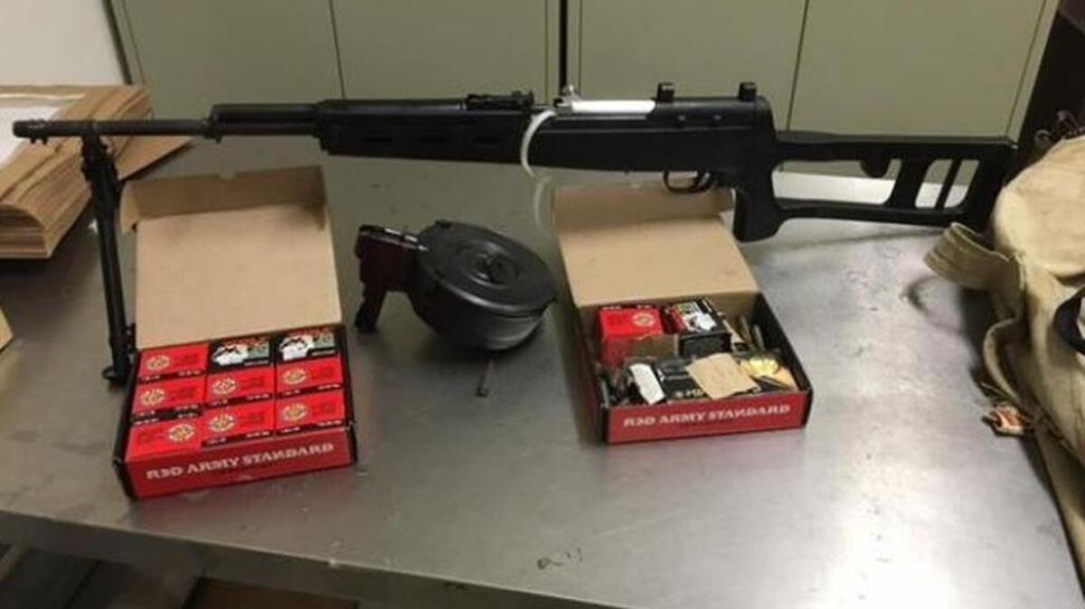 Assault rifle found at Edgar Gutierrez’s Walnut Grove home.