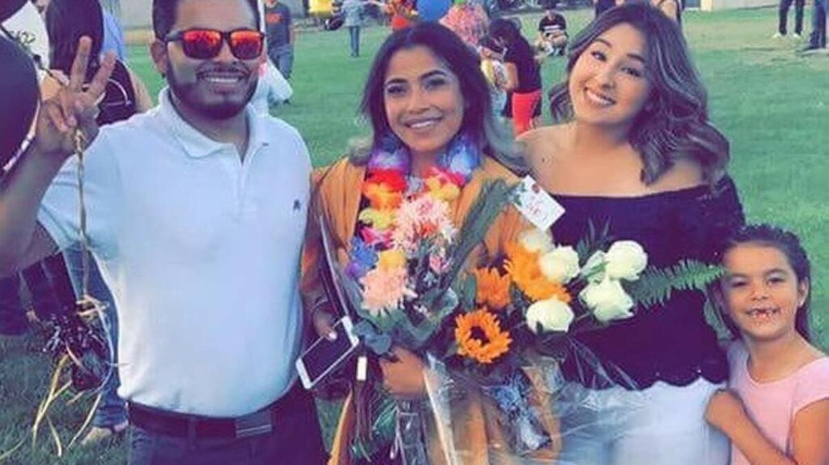 Cristhian Lopez (left), Yaneth Lopez (center) and Raquel Lopez (right) were among the victims.