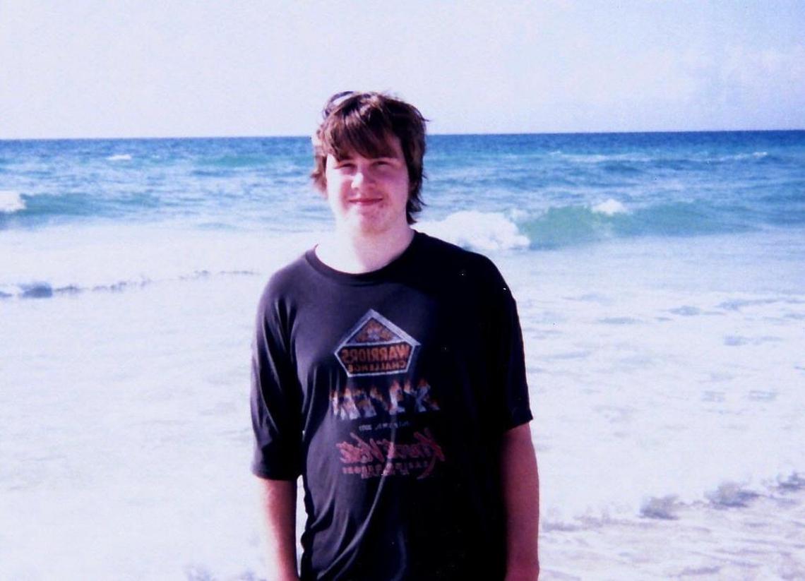 Johnathan Rose, in an undated photo in Florida during a vacation with his father, Ted Rose.