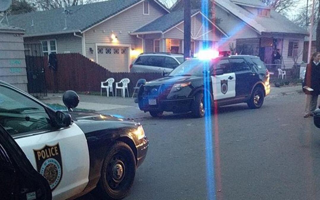 Photo of the scene as posted by Sacramento Police to Twitter.
