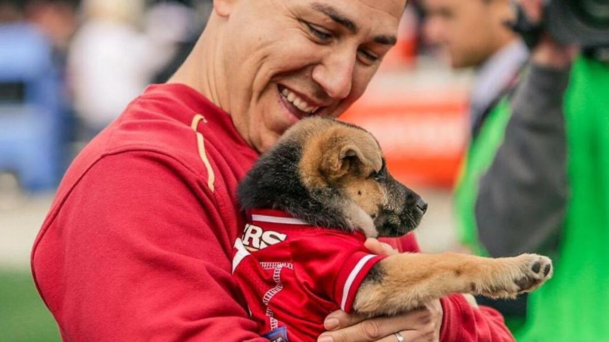 Officer Juan Berrera and Montana.