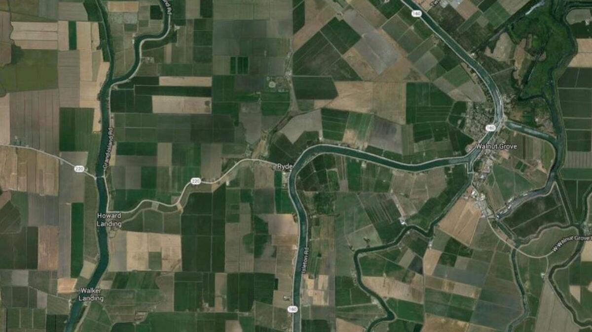 Google Earth image shows approximate location of where Jorge Garcia, 22, was arrested after a search warrant was served Tuesday morning in the 4500 block of East Ryer Road in Solano County, according to a Yolo County Sheriff’s Office news release.