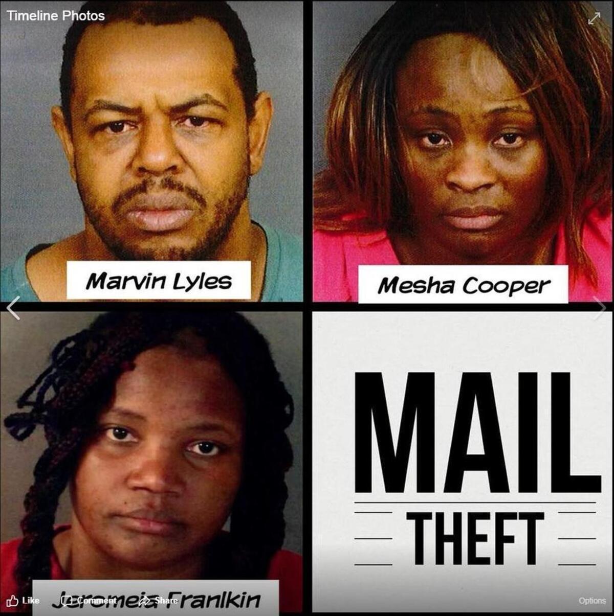 Marvin Lyles, 40, of Oakland, Jeromeia Franklin, 37, of Sacramento, and Mesha Cooper, 37, of Sacramento, were arrested Wednesday in Loomis.