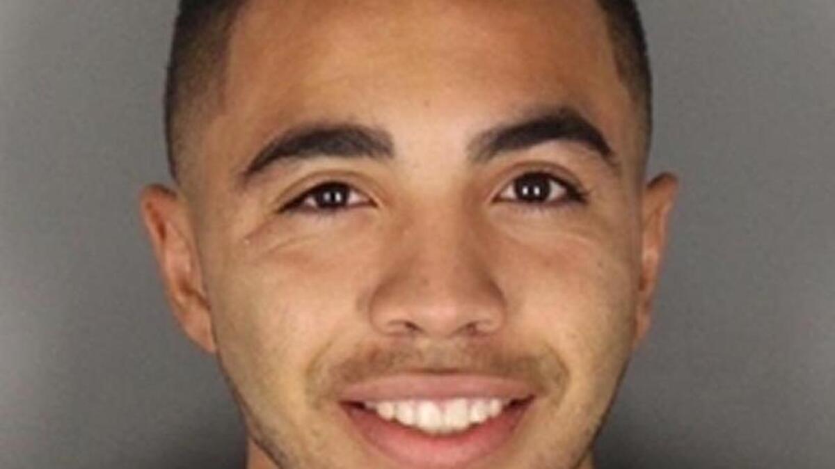 Juan Miguel Martinez, 22, was arrested on suspicion of robbery.