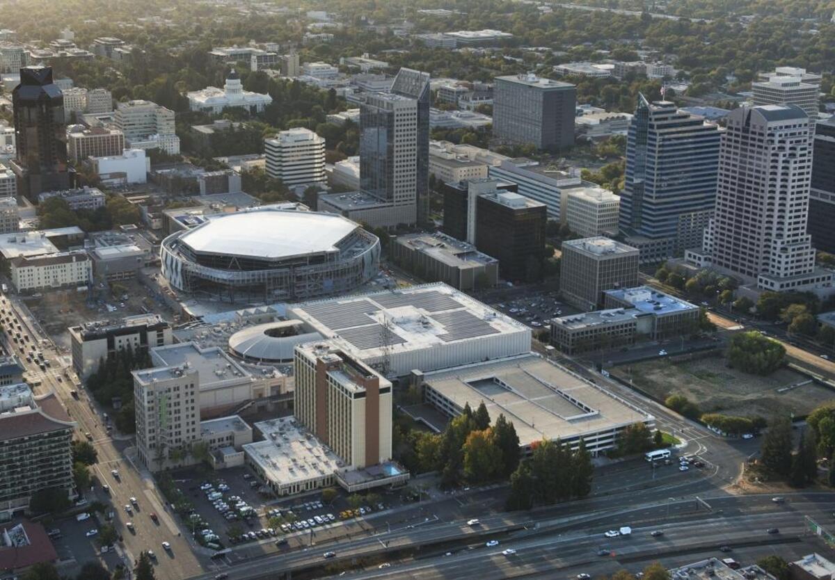 Golden 1 Center in downtown Sacramento.