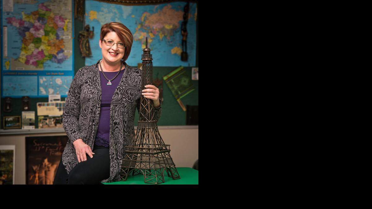 
French teacher Nicole Naditz, in her classroom at Bella Vista High School, was named National Language Teacher of the Year.
