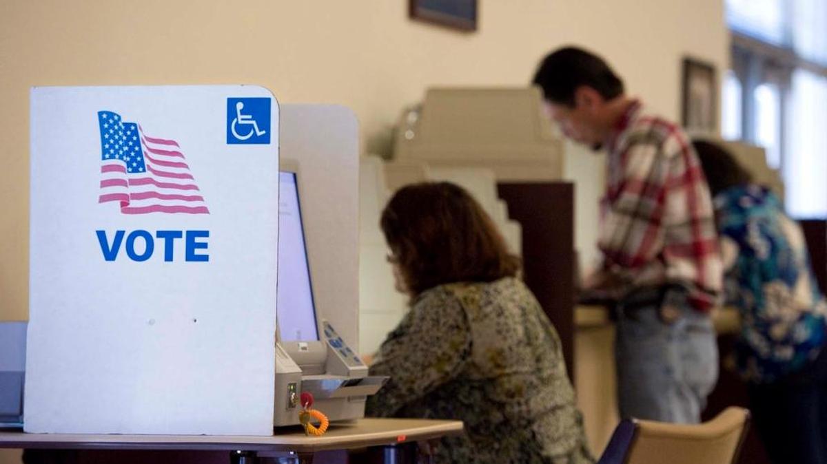 Sacramento County residents vote at the voter registration and election office in Sacramento. Monday, November 1, 2010.
