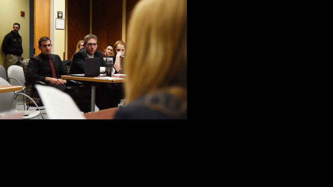 
Former ASUCD Sen. Jonathan Mitchell, left, brought the case challenging the student senate resolution for divestiture from companies profiting from the Israeli occupation on Tuesday. The ASUCD court voted to overturn the resolution.
