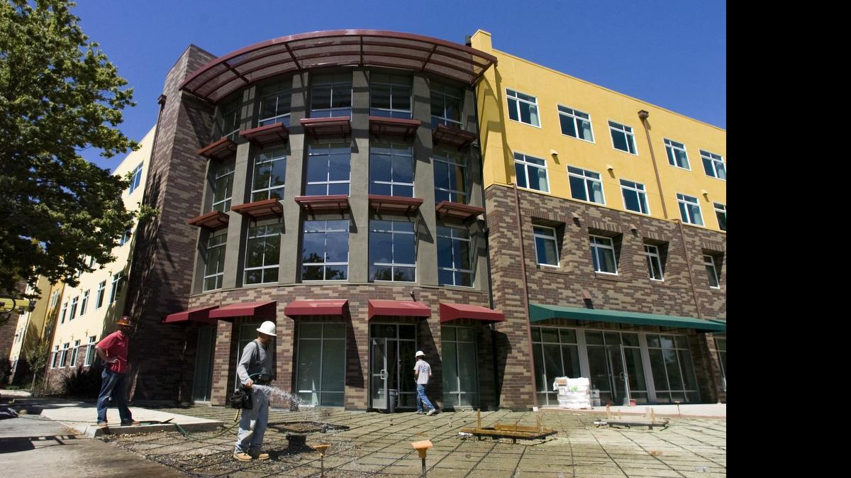 
Work to bring new facilities to the Sacramento State campus – building on previous projects such as these apartment-style dorms under construction in 2009 – are listed in a new master plan that looks 20 years into the future.

