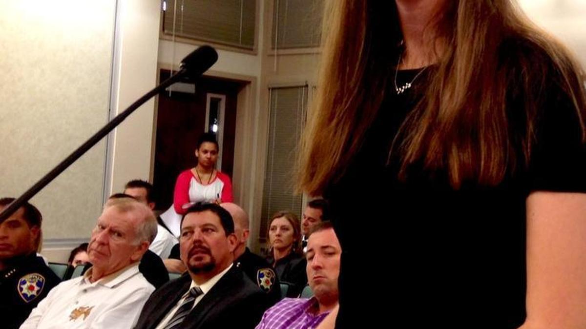 
Kathryn Sobczak, a Placer County youth commissioner, appeals to the Roseville City Council to pass an ordinance allowing the city to fine homeowners who allow underage visitors to drink alcohol.

