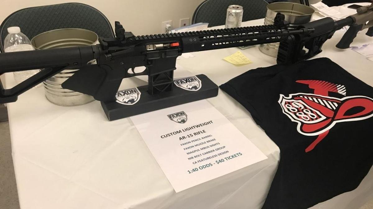 This AR-15 rifle was raffled off Saturday night at a Cameron Park Fire Department crab feed.