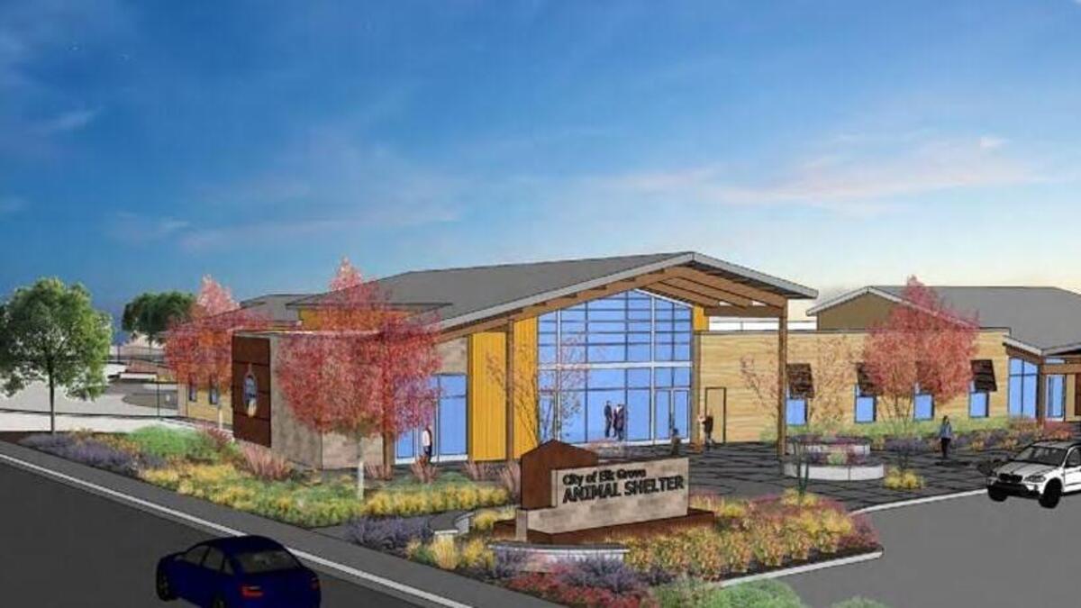 Rendering of the proposed Elk Grove Animal Shelter.