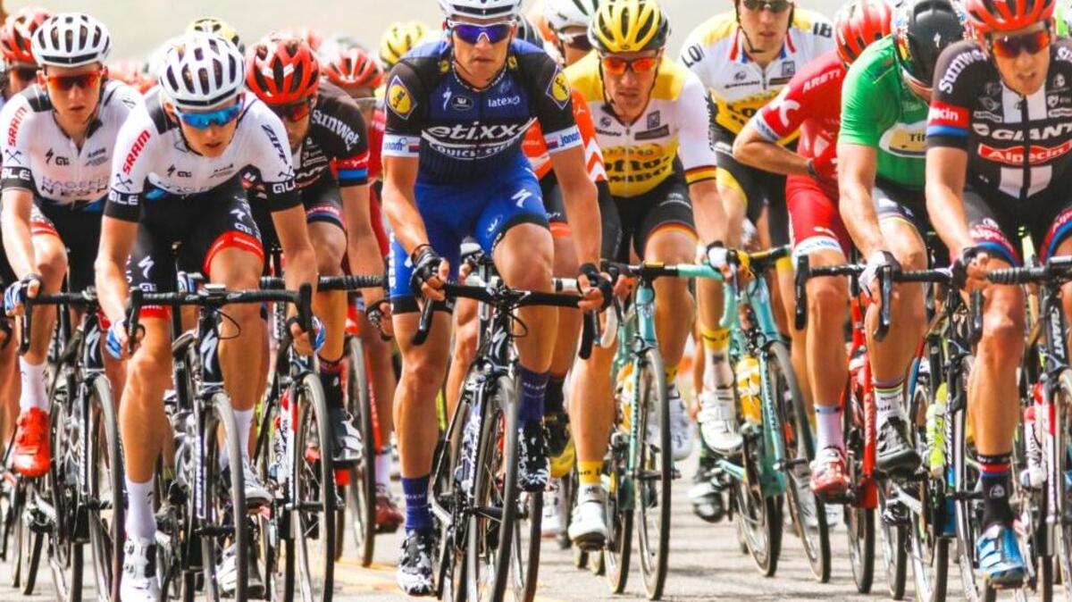 Competitors pass through San Simeon, Calif. on their way North from Morro Bay, Calif. to Monterey, Calif. during stage four of the Amgen Tour of California cycling race Wednesday, May 18, 2016.
