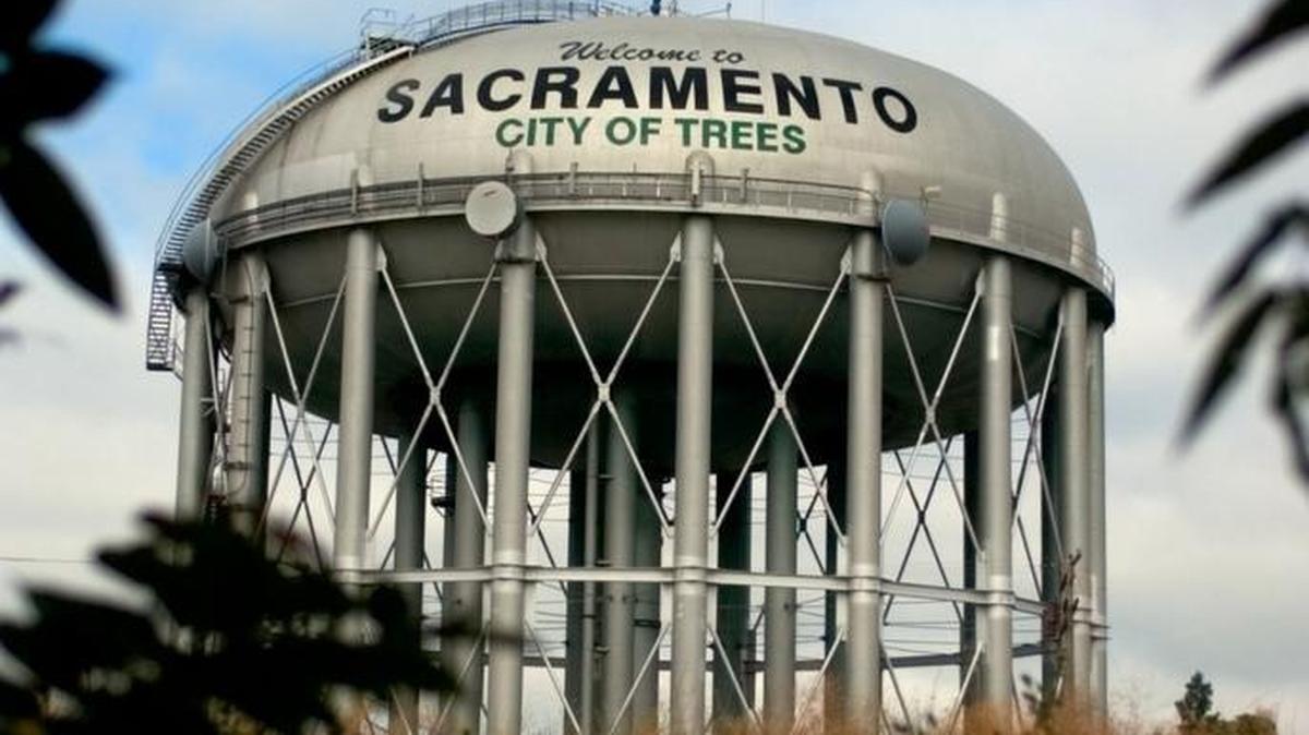 The Freeport water tower along Interstate 5 will soon feature a new slogan: “America’s Farm-to-Fork Capital.”