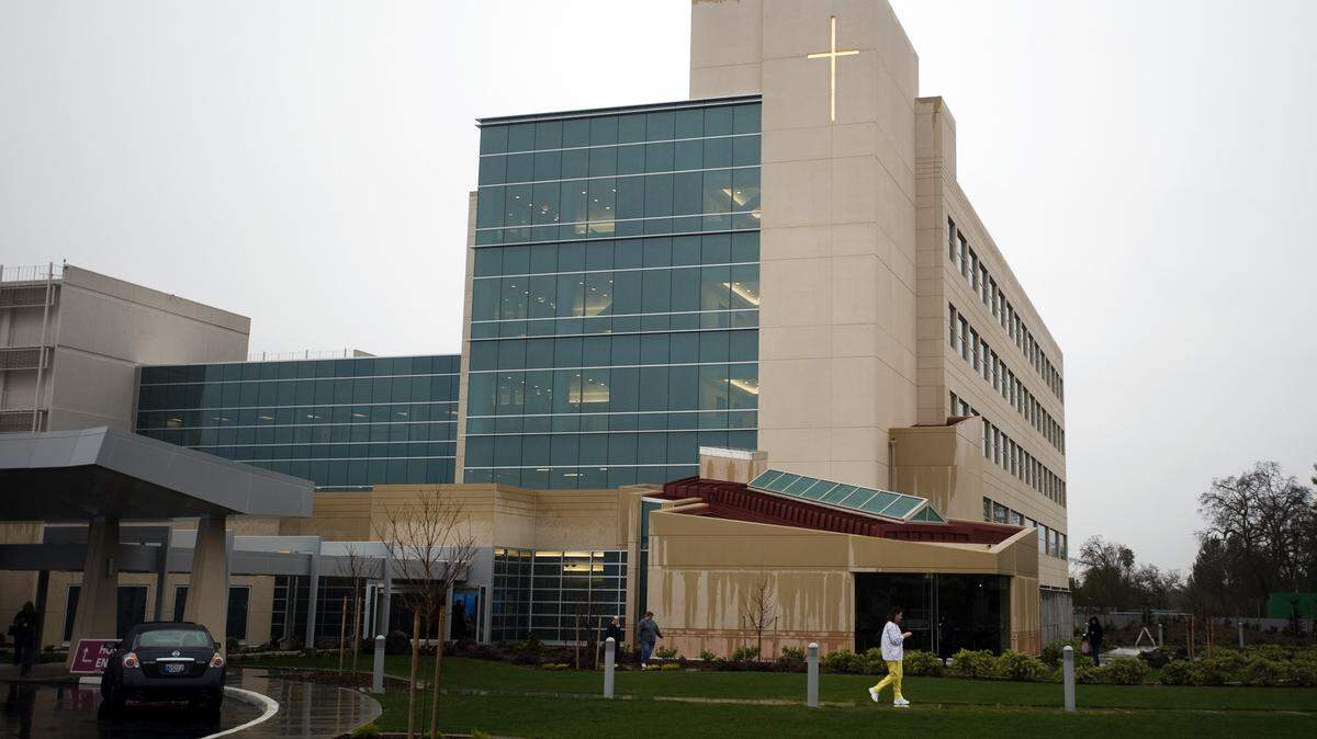 Mercy San Juan Medical Center in Carmichael, Calif. The hospital’s emergency room medical director says the ER is seeing an increase in people who want a COVID-19 test but don’t have severe symptoms.