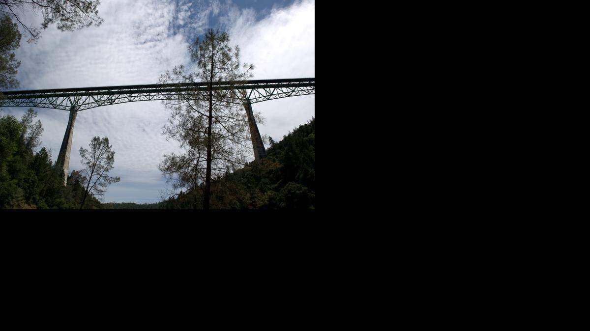 The Foresthill Bridge, pictured in July 2010, is the tallest bridge in California and spans 730 feet over the north fork of the American River near Auburn. It will undergo $6.3 million testing of welds for about a year, transportation officials recently announced.