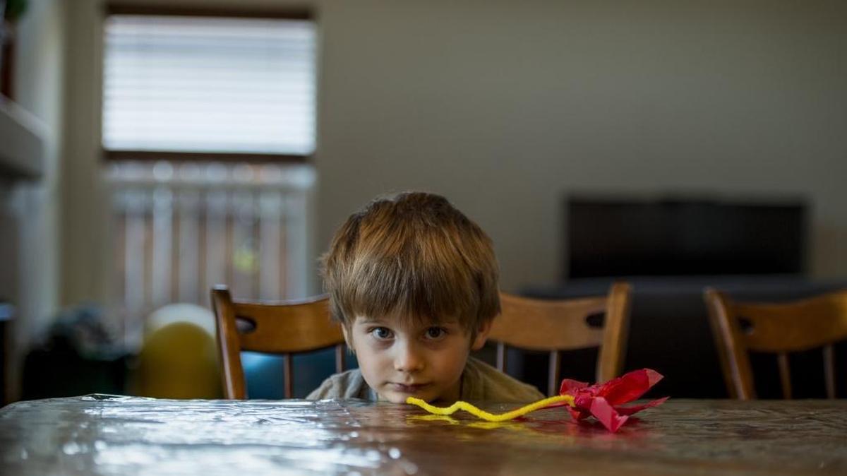 Eric Neyer, 4, was diagnosed with autism spectrum disorder at 17 months. His mother Ava Neyer says she is looking forward to the new autistic Muppet character on “Sesame Street” and how it will help children learn about the disorder.