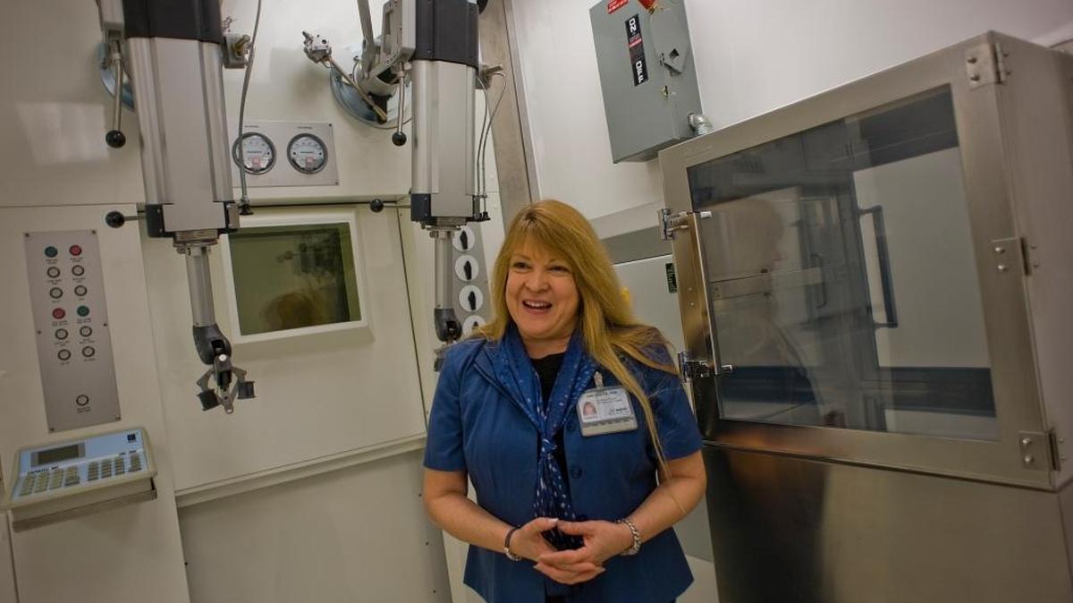Dr. Jan Nolta in 2010, talking about the grand opening of the UC Davis Institute for Regenerative Cures.