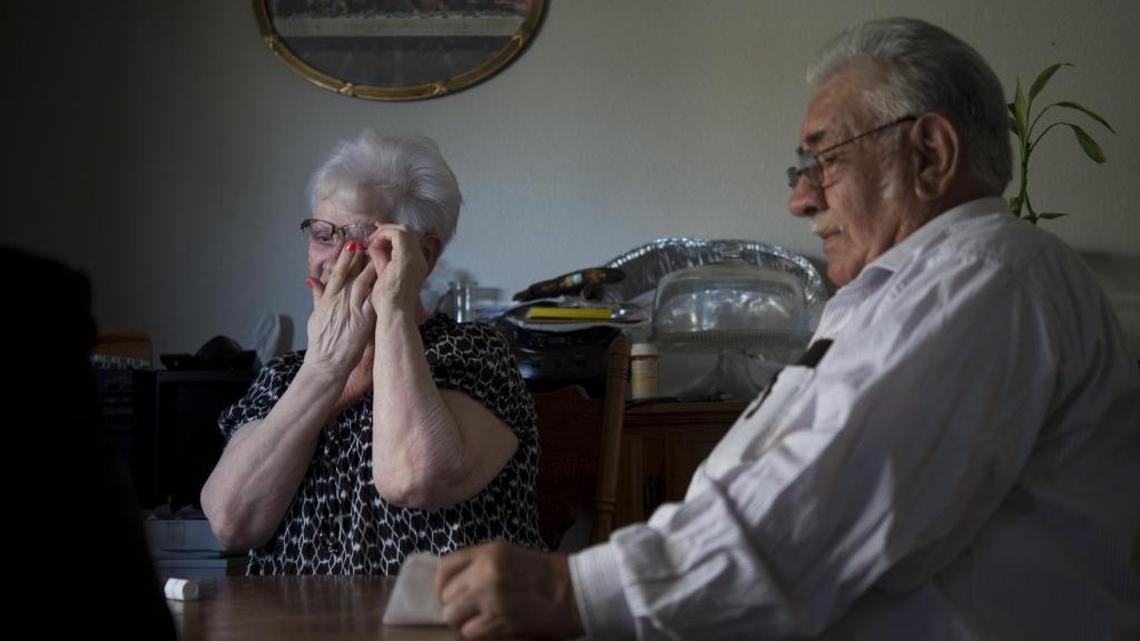 Etelvina Jimenez, 66, and her husband, Pedro, describe how her life-altering injury has affected their day-to-day routine on Thursday, Sept. 22, 2016, in Sacramento, Calif. Jimenez fell off a treadmill at a 24 Hour Fitness gym in 2011 and suffered severe brain injuries. She is still impaired and is suing the company for gross negligence, seeking $3.8 million in lost wages and future long-term care.