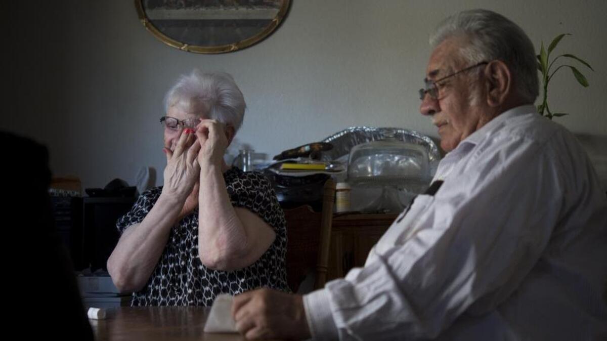 Etelvina Jimenez, 66, and her husband, Pedro, describe how her life-altering injury has affected their day-to-day routine on Thursday, Sept. 22, 2016, in Sacramento, Calif. Jimenez fell off a treadmill at a 24 Hour Fitness gym in 2011 and suffered severe brain injuries. She is still impaired and is suing the company for gross negligence, seeking $3.8 million in lost wages and future long-term care.