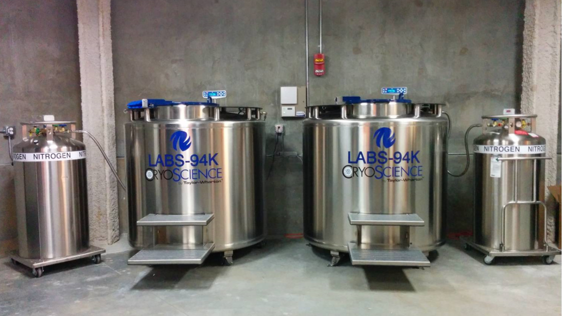 
Stem cells are being kept in bio-repositories under in secure facilities in California and New Jersey.
