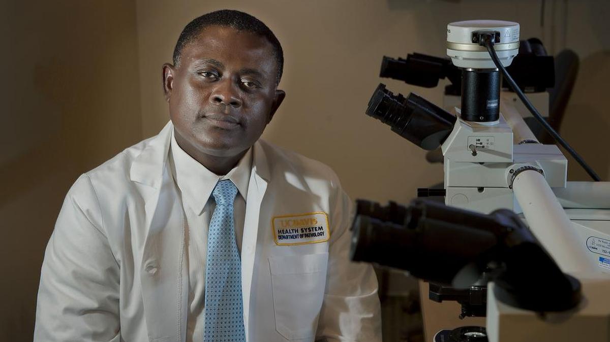 Dr. Bennet Omalu is to be played by Will Smith in a feature film, “Concussion,” being released on Christmas.