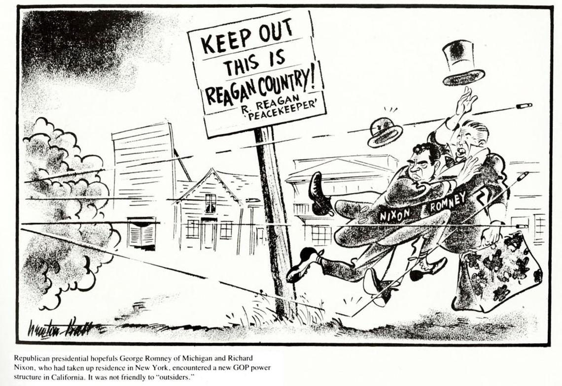 Primary Law of The West Sacramento Bee editorial cartoon 1967 Newton Pratt scanned from “The Sting of The Bee.”
