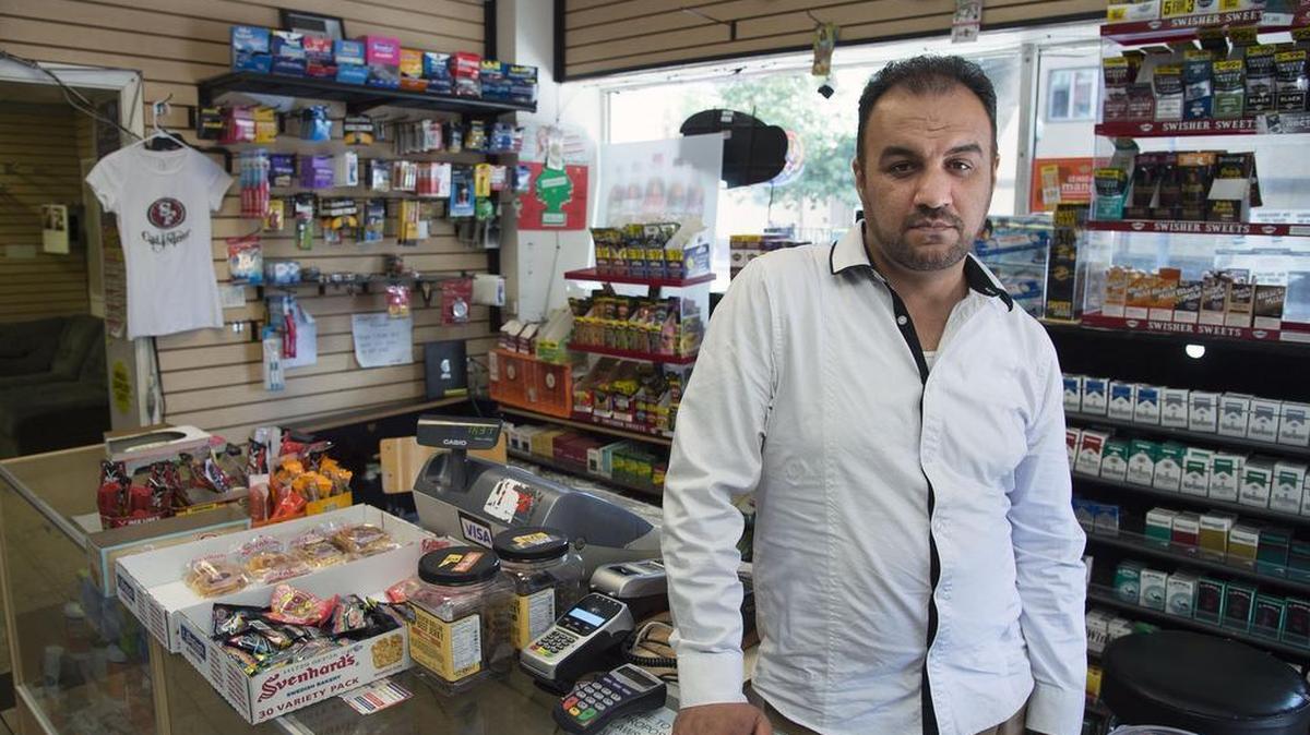 City Market owner Obaid Khushiwal, who was evicted on Tuesday, reflects on the end of his business at Seventh and L streets in Sacramento.
