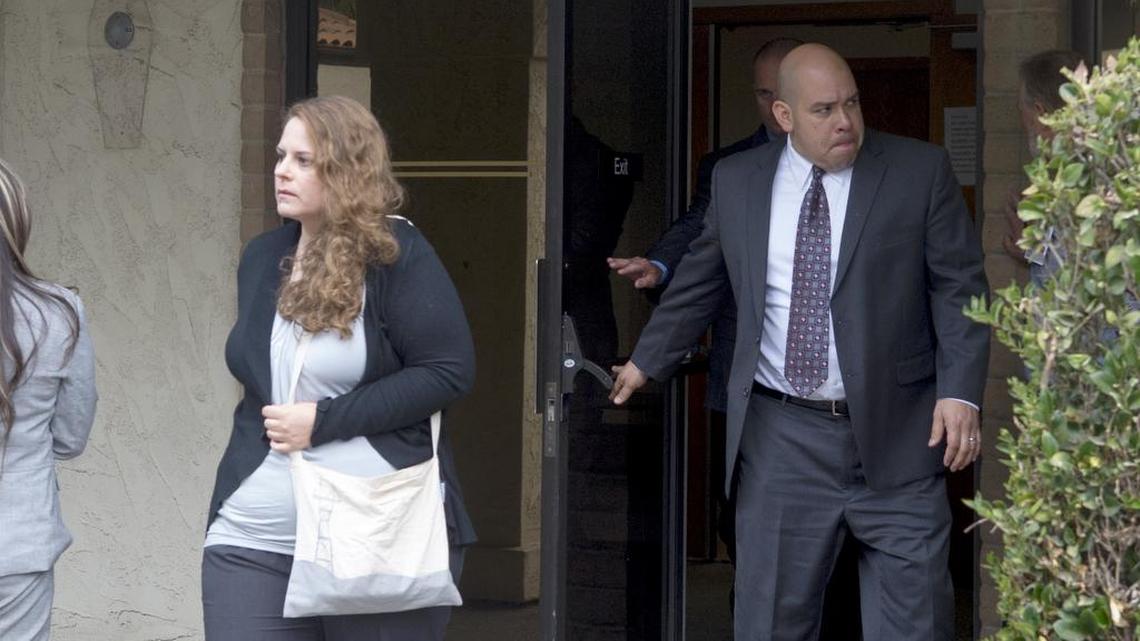 Christina DeFilippo, left, and Eduardo Quintanar, right, were both charged with conspiracy to obstruct justice in the 2012 slaying of Korey Kauffman.