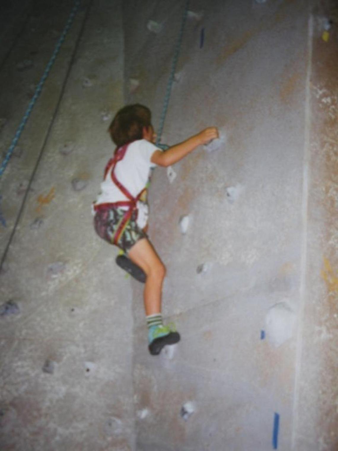 Alex Honnold’s first time at a climbing gym, at the Rocknasium in Davis at age 5.