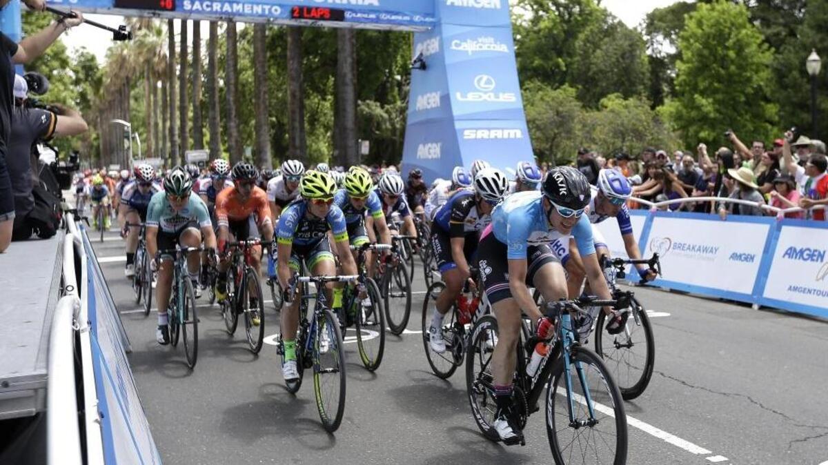 The Amgen Tour of California’s team presentation will take place during the Concerts in the Park event Friday, at Cesar Chavez Plaza in downtown Sacramento.