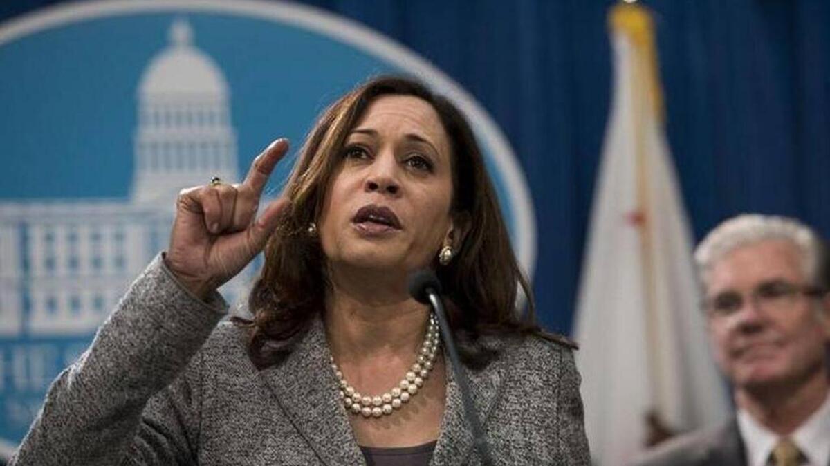 California Attorney General Kamala Harris reacted to a proposed ballot measure calling for gays to be executed.