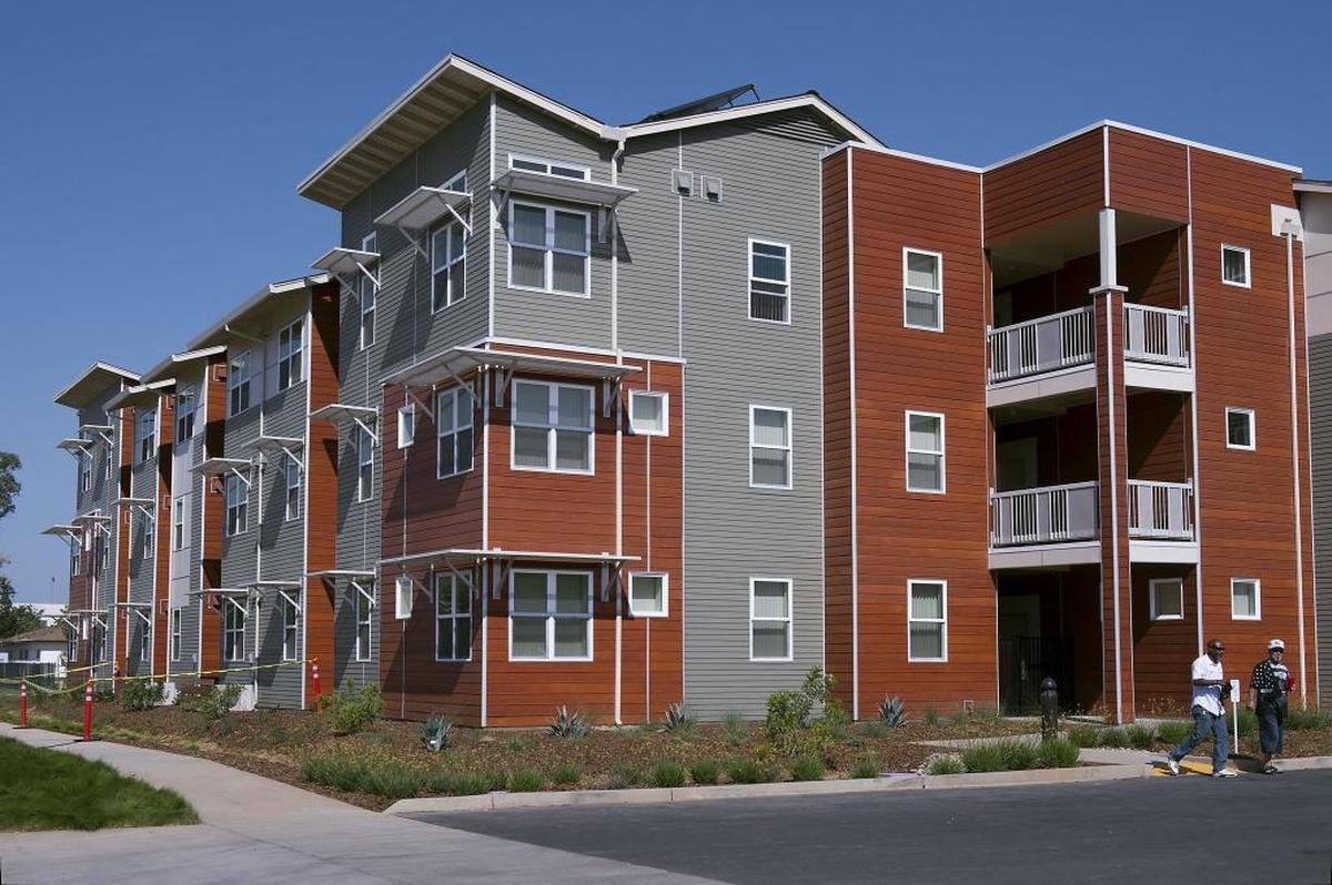 Mather Veterans Village in Rancho Cordova houses formerly homeless military veterans on the former Mather Air Force Base. Phases four and five are currently in development.