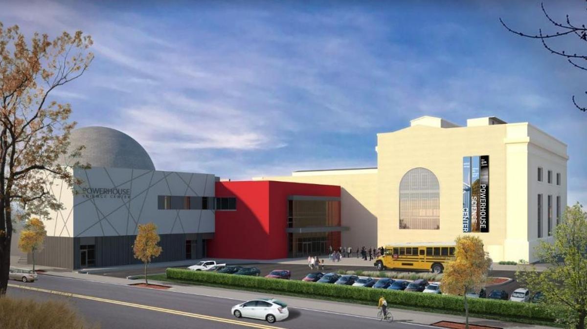 New drawings show a new Powerhouse Science Center museum and planetarium on the banks of the Sacramento River north of downtown. Construction is expected to start in early summer.