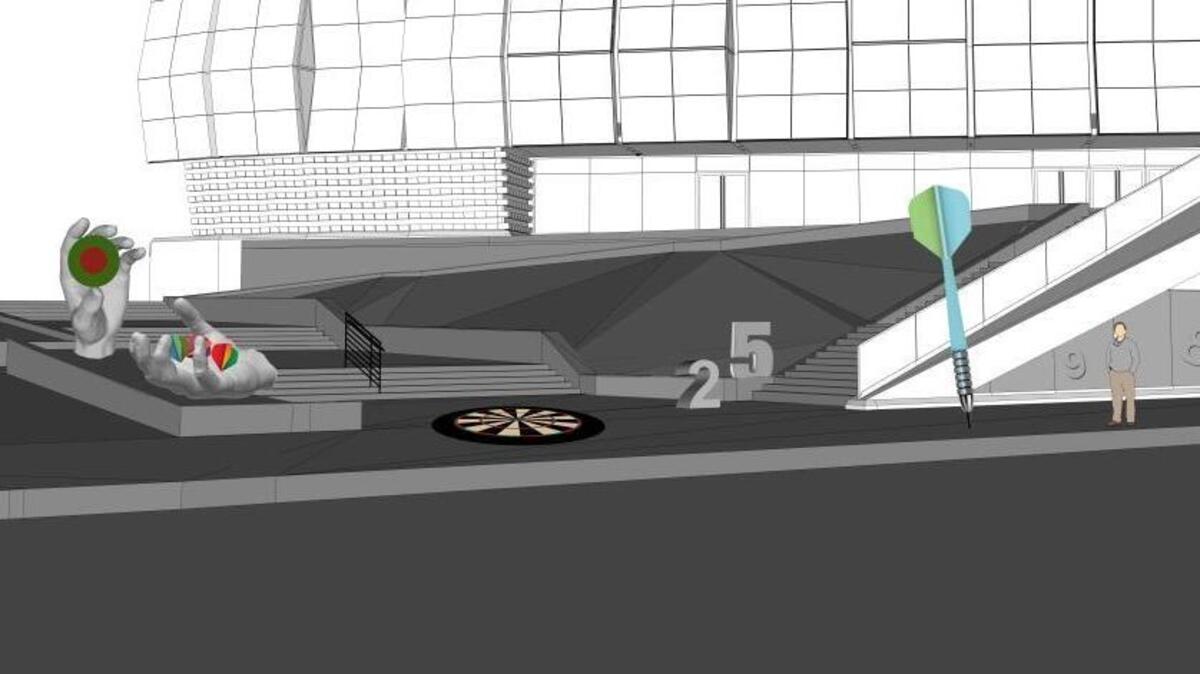 Sacramento artist Gale Hart is planning this installation outside Golden 1 Center in downtown Sacramento.