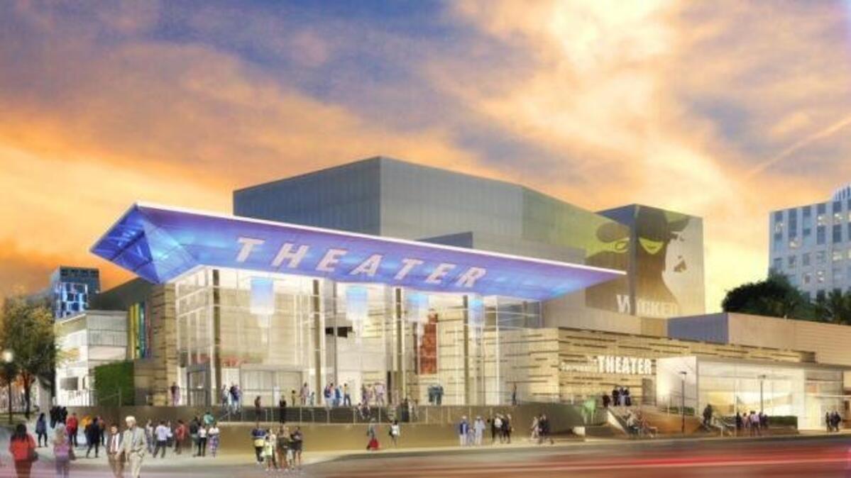 A conceptual design shows what a renovated Community Center Theater in downtown Sacramento might look like.