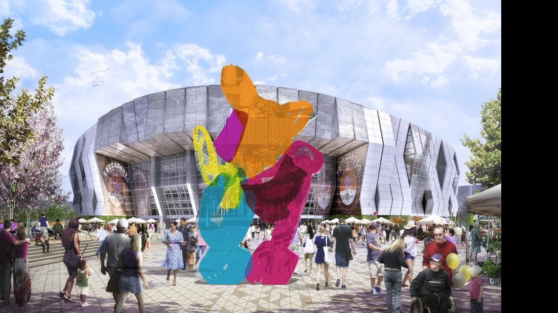 
The city of Sacramento and the Sacramento Kings have an agreement to buy an $8 million sculpture from world-renowned artist Jeff Koons. The sculpture would be showcased within the downtown arena plaza.
